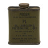 Flacon d'huile, Light Preservative and Lubricating Oil, AMERICAN OIL AND SUPPLY CO., 1944, plein