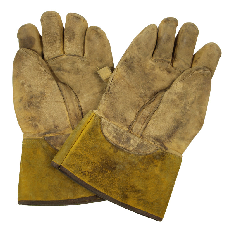Gloves, Protector, Leather, Heavy, US Army, Size 11