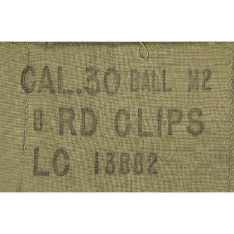 Bandoleer, M1 Garand, 2nd Pattern, with Cardboard Sleeves