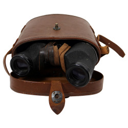 Binoculars, 6x30, M3, U.S. ARMY, BAUSCH & LOMB OPT. CO., with Case, Leather