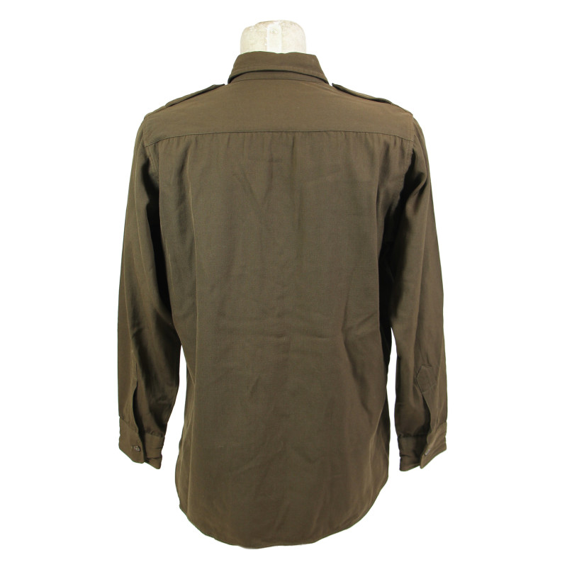 Chemise officier, US Army, chocolat