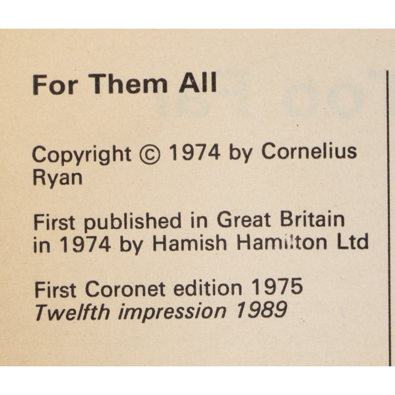 Book, A Bridge Too Far, 1989