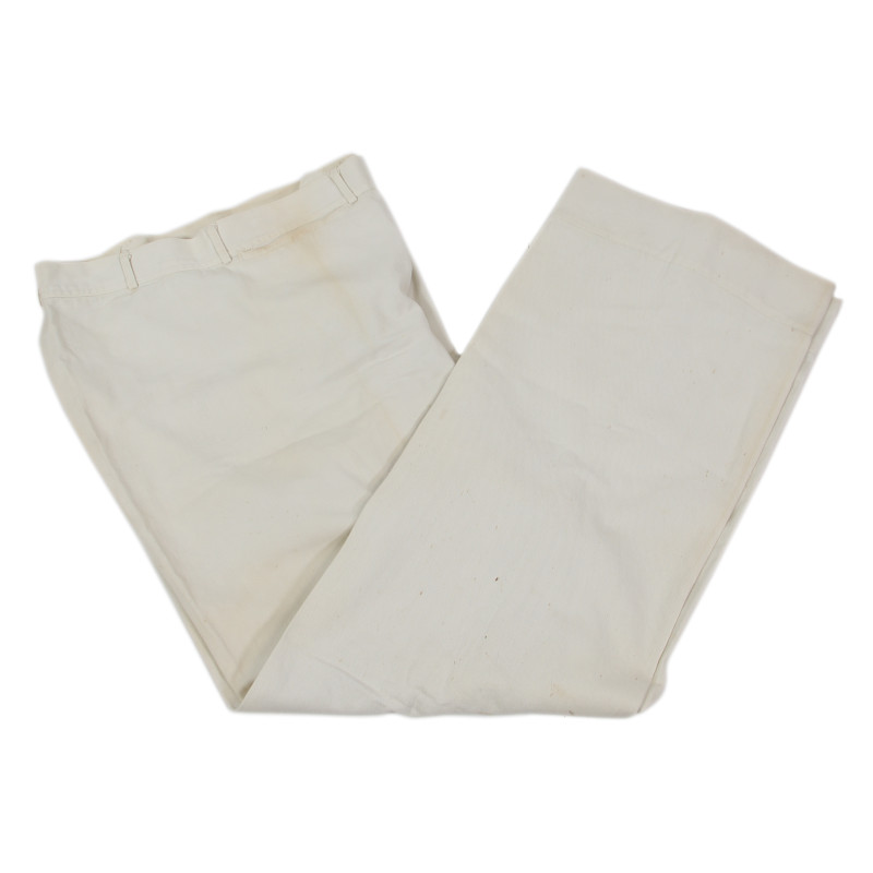 Trousers, Undress White Service Uniform, US Navy, Named