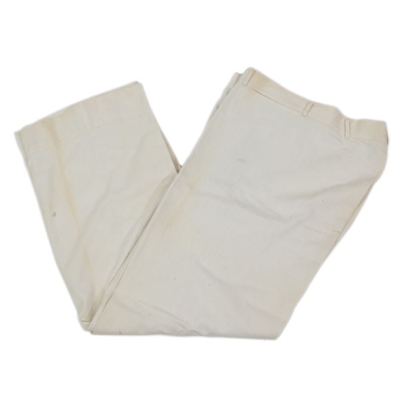 Trousers, Undress White Service Uniform, US Navy, Named