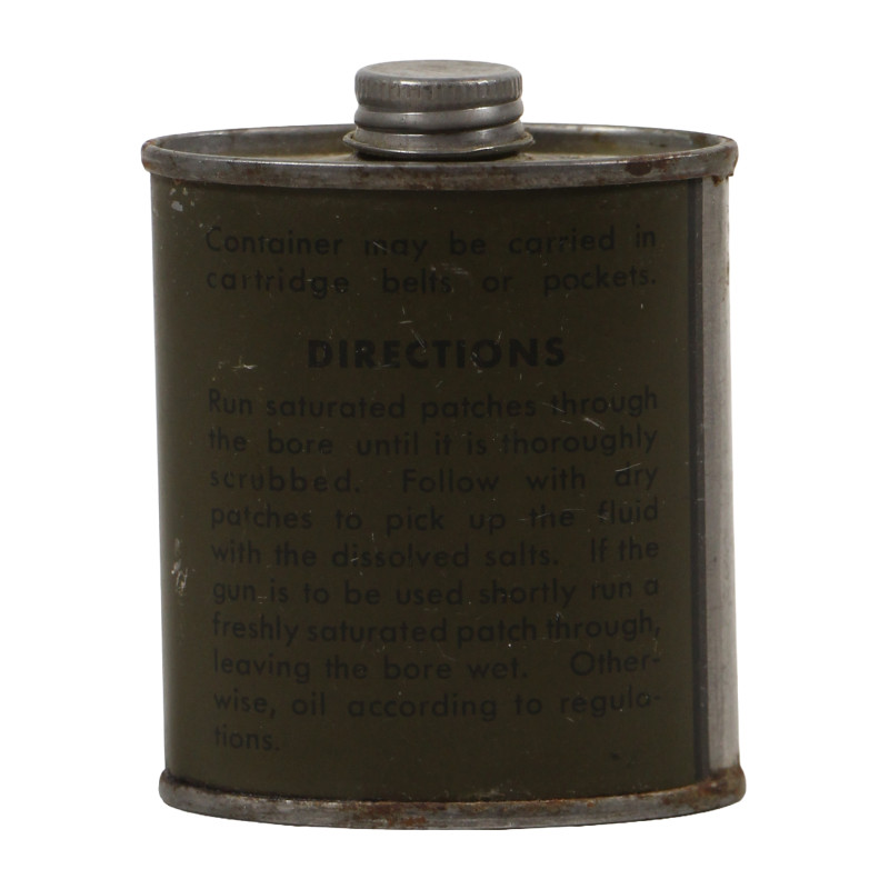 Bottle, Rifle Bore Cleaner, THE CURRAN CORPORATION, 1944, Full