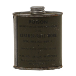 Flacon de solvant, Rifle Bore Cleaner, THE CURRAN CORPORATION, 1944, plein