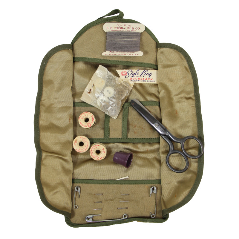 Trousse de couture, Style King, US Army, avec accessoires