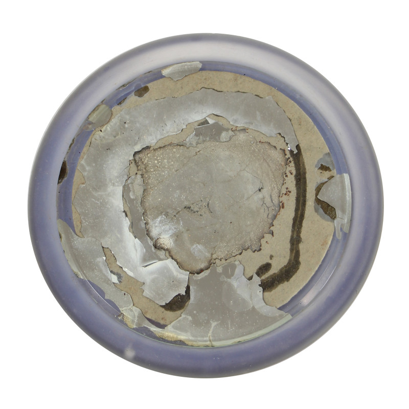 Poudrier en verre coloré, personnel féminin, VICTORY VANITY, dans sa boîte
