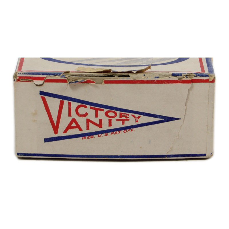 Jar, Powder, Glass, Blue, VICTORY VANITY, in Box