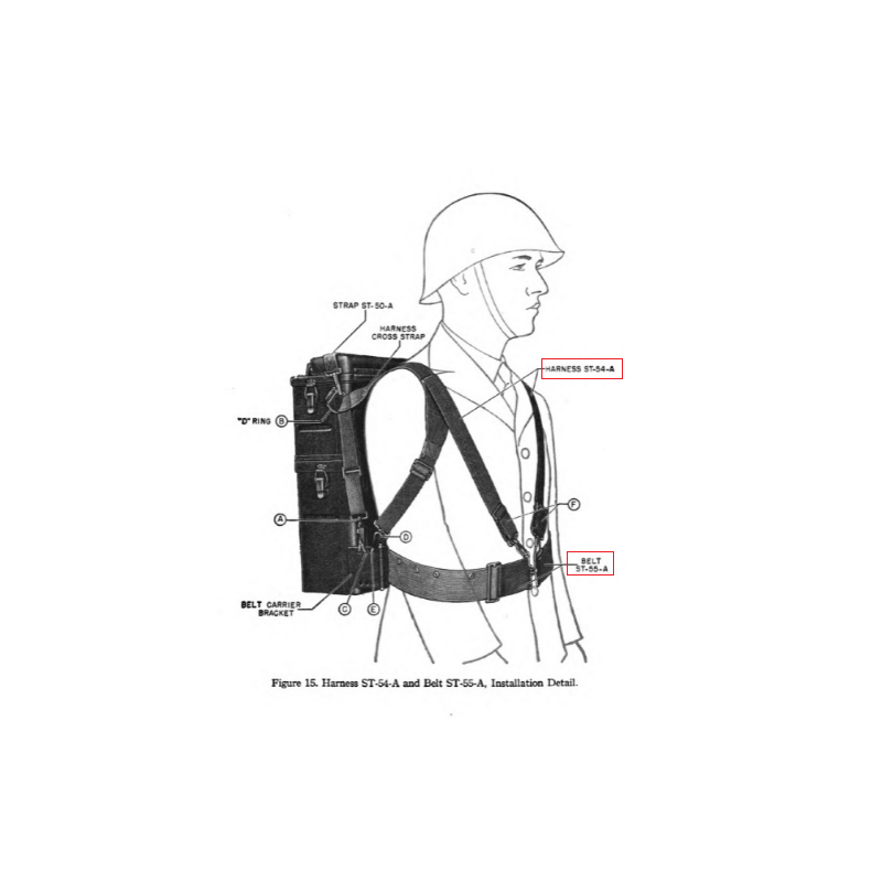 Ceinture ST-55-A, pour radio SCR-300 (BC-1000)