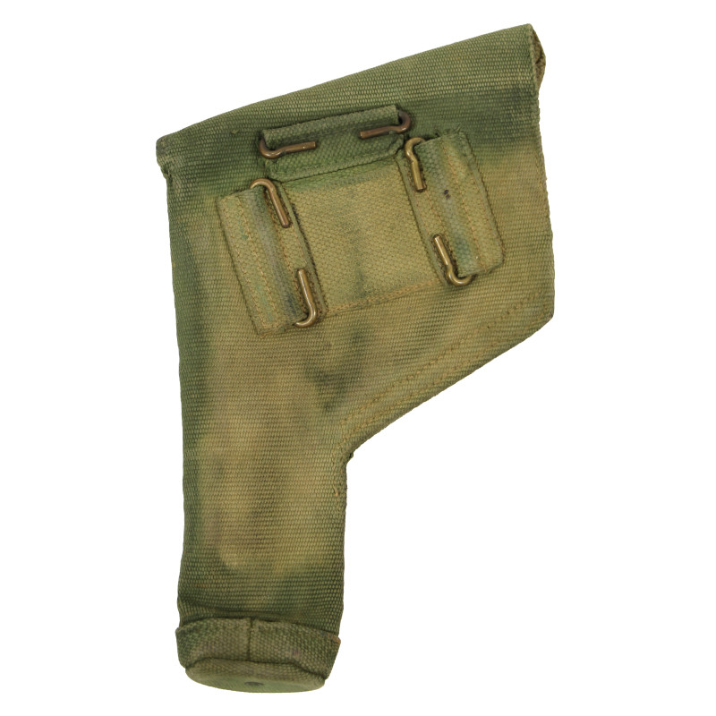Holster en toile britannique, revolver, 1943, blancoté
