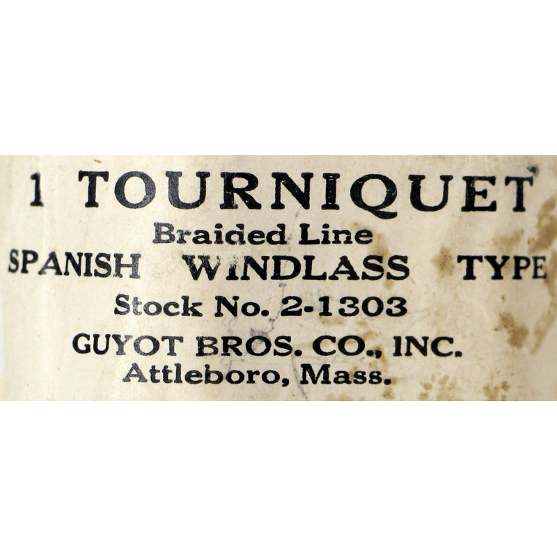 Garrot, tourniquet, Stock No. 2-1303, US Navy, Corpsman
