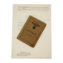 Soldbuch, Ob. Gefr. Oskar Tellschaft, Heer
