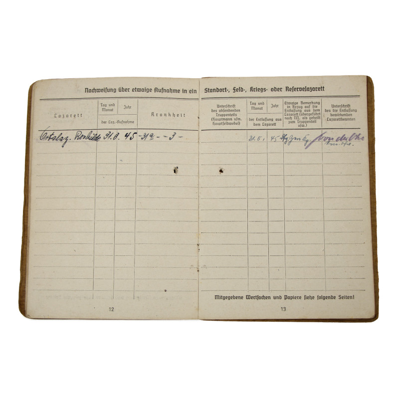 Soldbuch, Ob. Gefr. Oskar Tellschaft, Heer