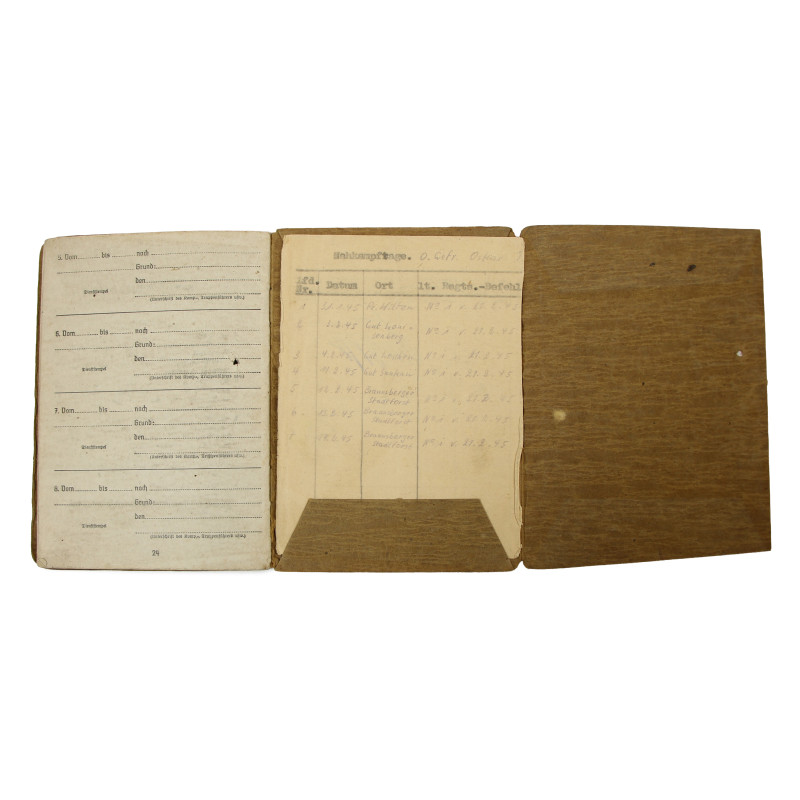 Soldbuch, Ob. Gefr. Oskar Tellschaft, Heer