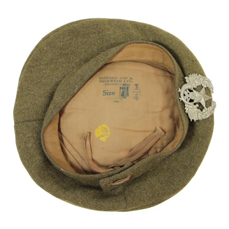 Tam O'Shanter, BUFFALO CAP & NECKWEAR LTD. 1940, taille 59, The Cameronians (Scottish Rifles)