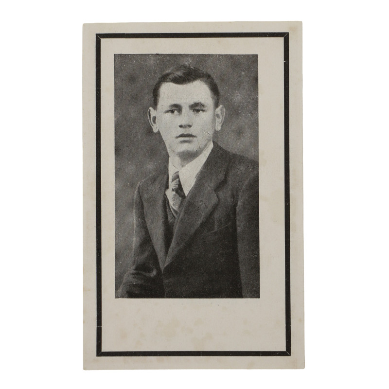 Sterbebilder, carte du souvenir, Gefr. Joseph Chwala, 6.Fallschirmjäger-Regiment, 8 juin 1944, Normandie