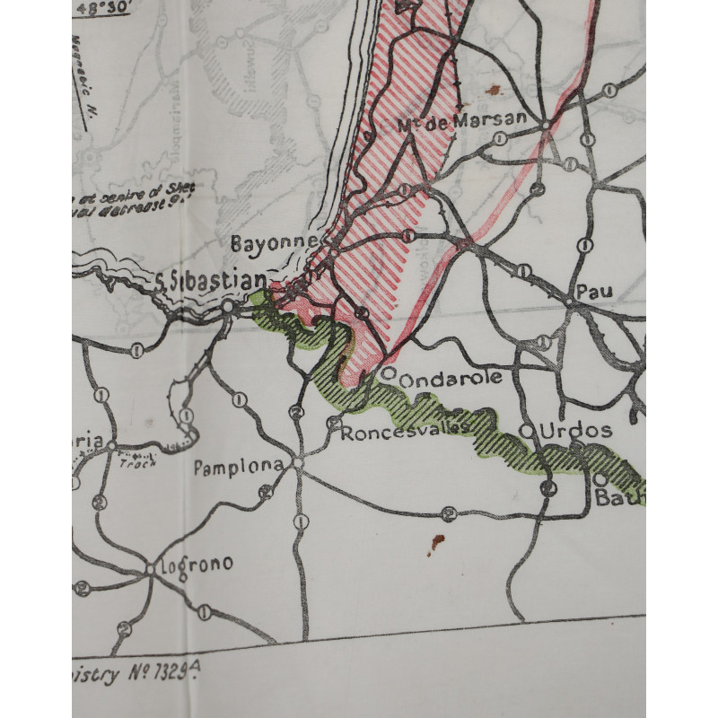 Carte d'évasion en soie, MI 9