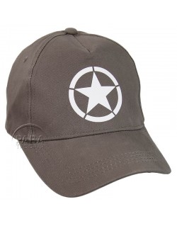 Cap, Baseball, Vintage US Army, Grey