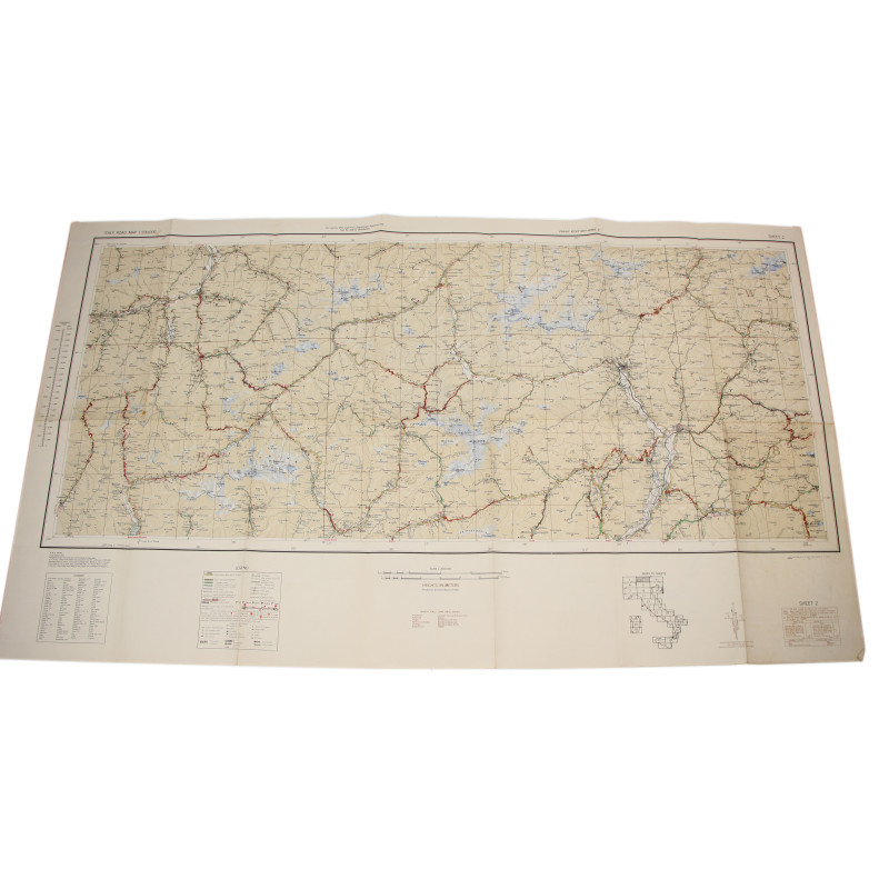 Carte Italie, Partie 2, 1943, Army / Navy