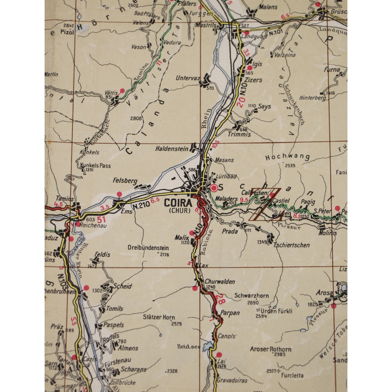 Map, US Army, Italy sheet 2, 1943, Army / Navy