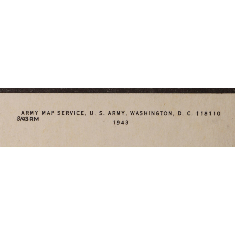 Carte Italie, Partie 2, 1943, Army / Navy