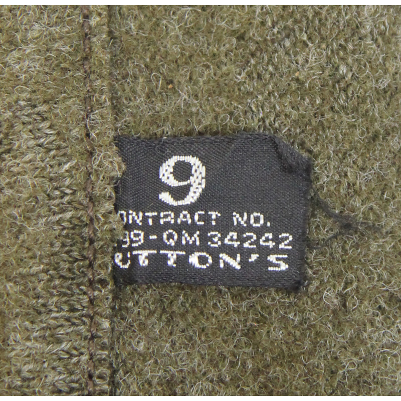Gants en cuir et laine, US Army, SUTTON'S, taille 9