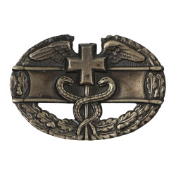 Badge, Combat Medic, US Army, Sterling