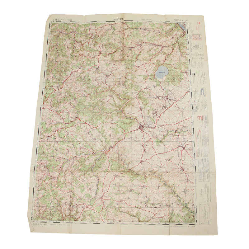 Map, Allied, MAYEN, Germany, 1945