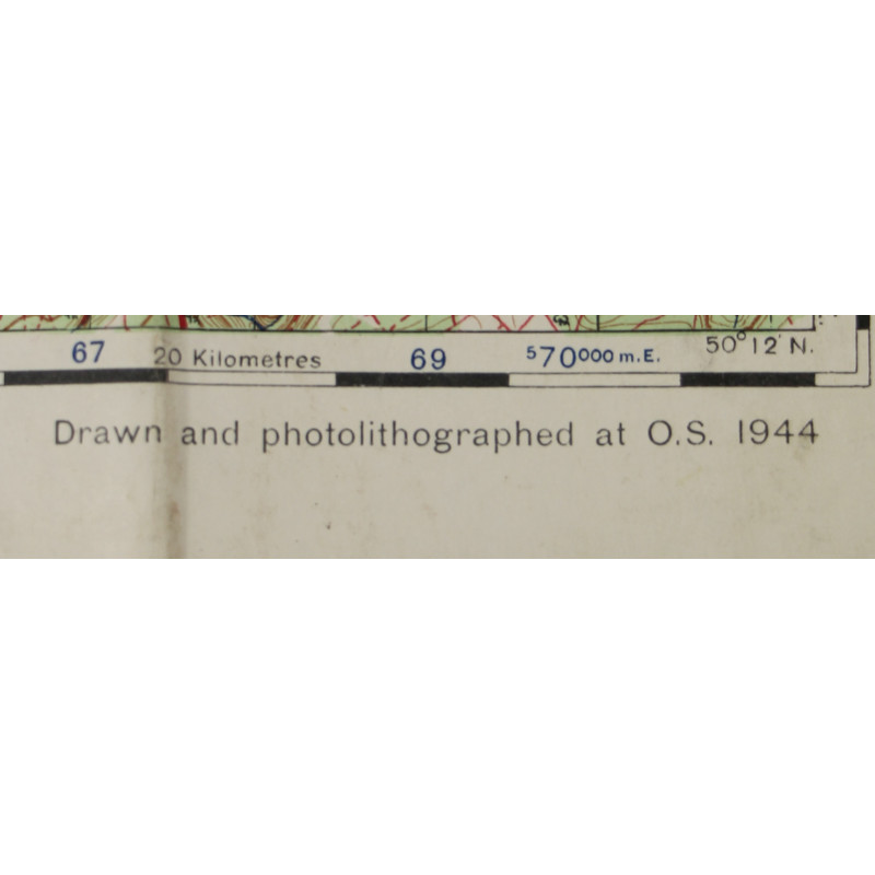 Carte alliée, MAYEN, Allemagne, 1945
