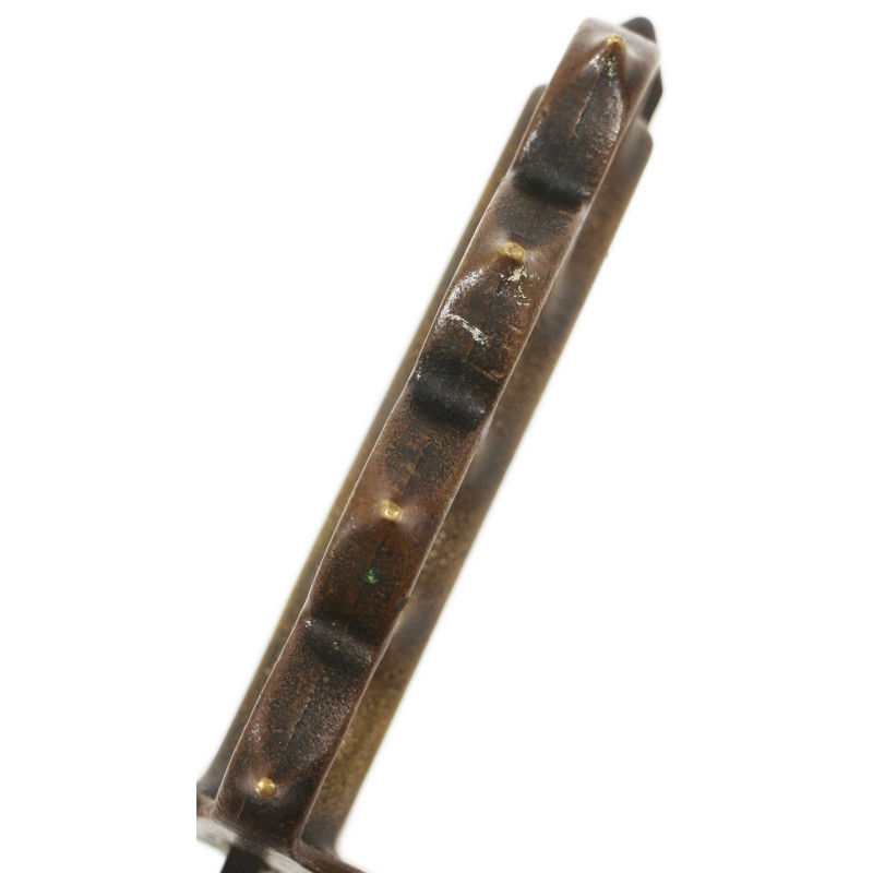 Couteau de tranchée, Knuckle Knife, M1918, L.F. & C., avec fourreau en cuir