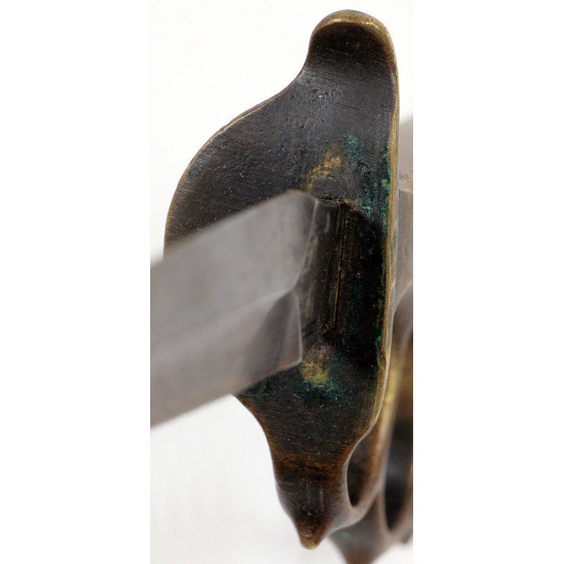 Couteau de tranchée, Knuckle Knife, M1918, L.F. & C., avec fourreau en cuir