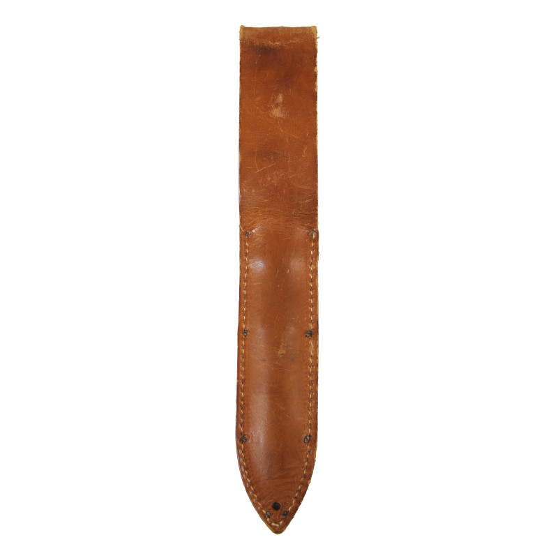 Couteau de tranchée, Knuckle Knife, M1918, L.F. & C., avec fourreau en cuir