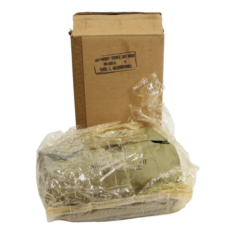 Mask, Gas, Lightweight, OD 3, 1942, in Carton