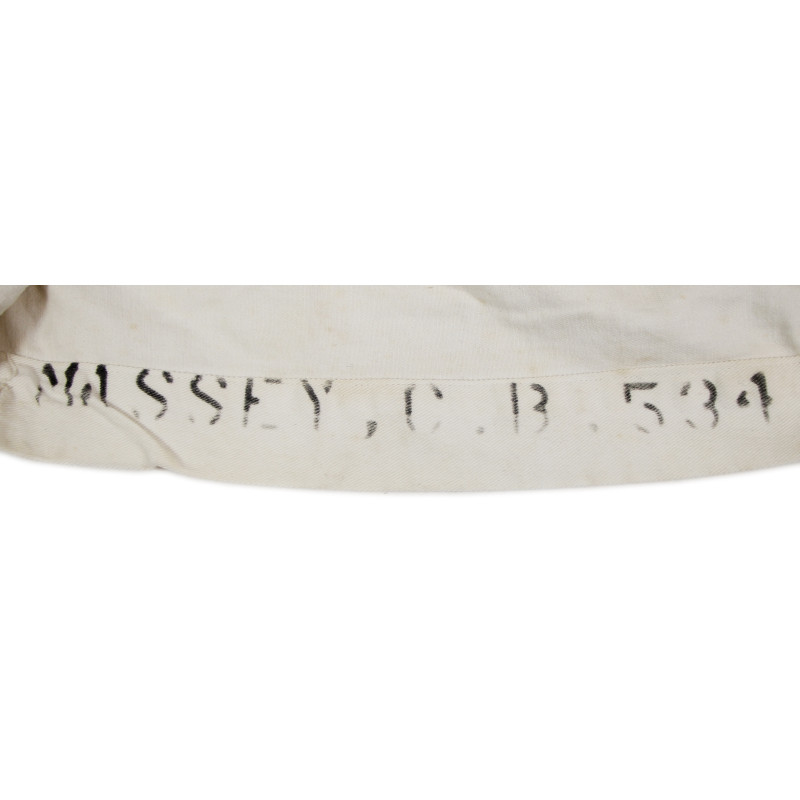 Undress White Service Uniform, US Navy, Fireman, Named
