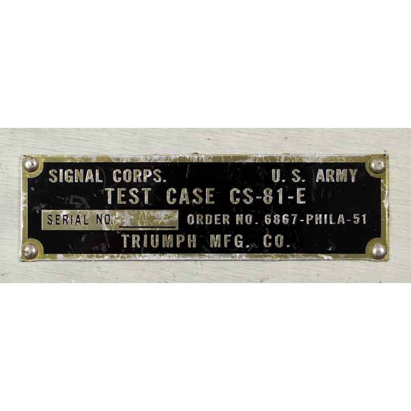 Test, Stand, FT-252-E, with Test, Case, CS-81-E, for BC-611, Handie-Talkie, SCR-536