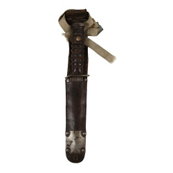 Couteau USM3 H. BOKER & CO. (lame) & fourreau USM6, L&C 1943 FJA