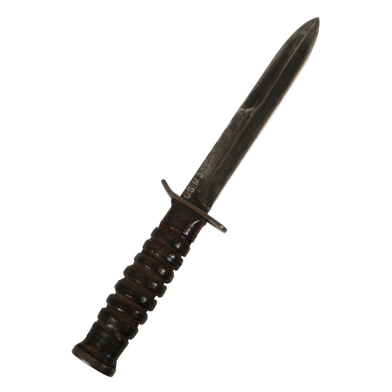 Couteau USM3 H. BOKER & CO. (lame) & fourreau USM6, L&C 1943 FJA