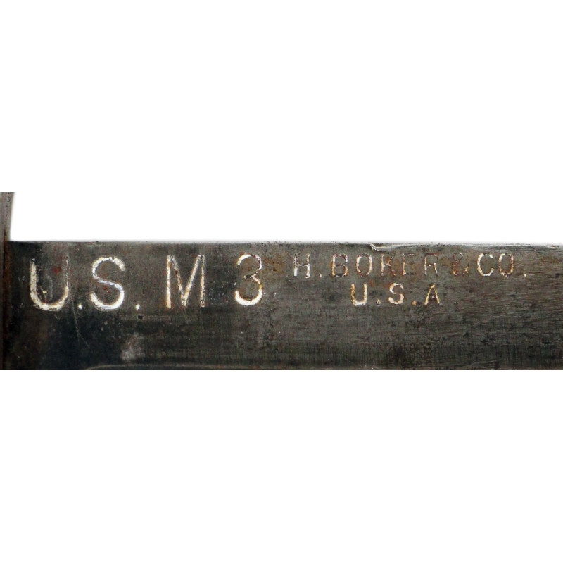 Couteau USM3 H. BOKER & CO. (lame) & fourreau USM6, L&C 1943 FJA