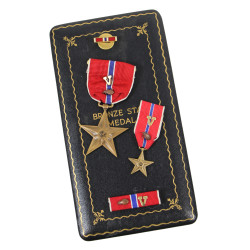 Coffret médaille, Bronze Star avec Oak Leaf Cluster et "V" Device