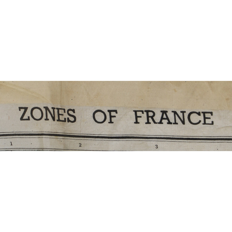 Map, Rayon, ZONES OF FRANCE, MI9, 1944