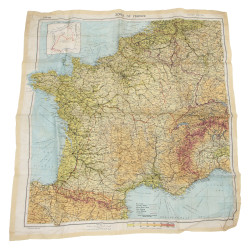 Map, Rayon, ZONES OF FRANCE, MI9, 1944