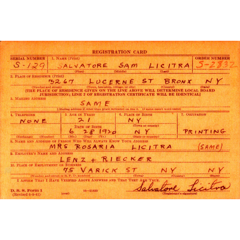 Grouping, Sgt. Salvatore Licitra, Co. F, 18th Inf. Regt., 1st Infantry Division, D-Day, Omaha Beach