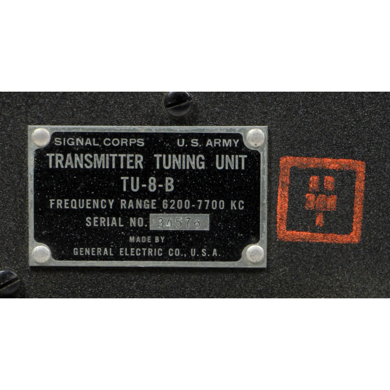 Unité de réglage de fréquence, Transmitter Tuning Unit, TU-8-B, USAAF, 1942