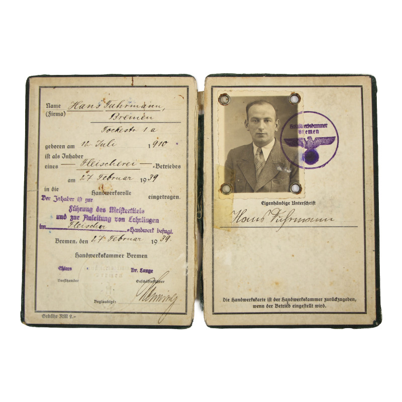 Soldbuch, Ob. Gefr. Hans Fuhrmann, Heer, 83. Infanterie-Division, Front de l'Est