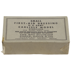 Pansement, Small First-Aid, US Army, Carlisle, THE BAY DIVISION - PARKE, DAVIS & CO., M65530