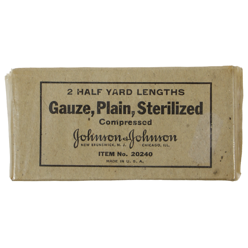 Bandes de gaze stérile, JOHNSON & JOHNSON, Item No. 20240