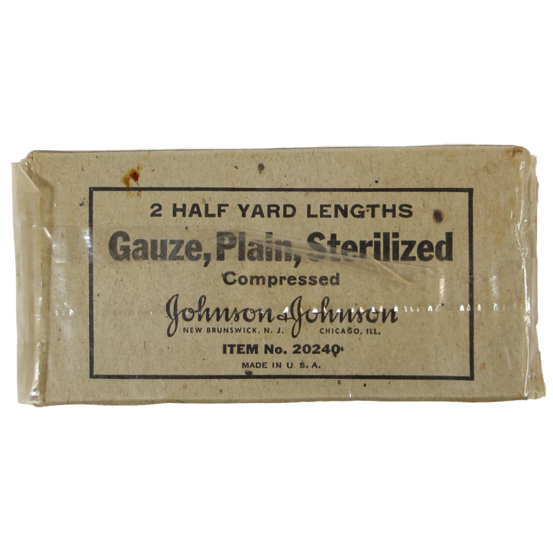 Bandes de gaze stérile, JOHNSON & JOHNSON, Item No. 20240