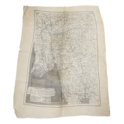 Carte d'évasion en soie, MI 9, LOWER BURMA AND SIAM