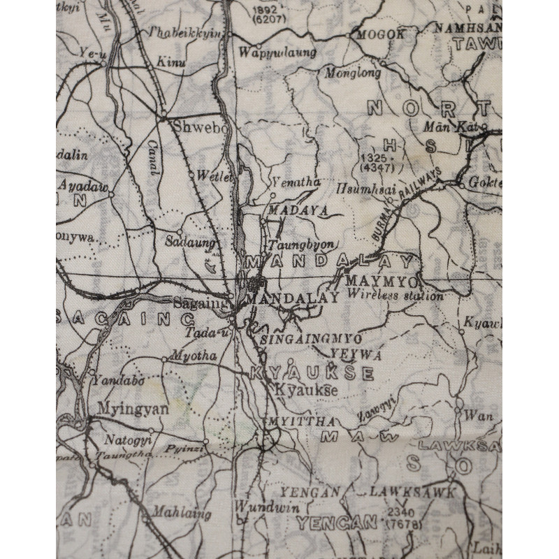 Map, Escape, Silk, MI 9, LOWER BURMA AND SIAM